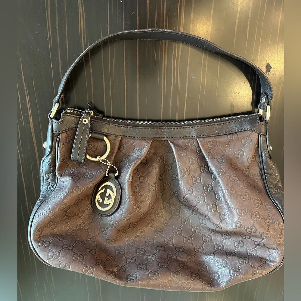 Gucci Dark Leather Handbag